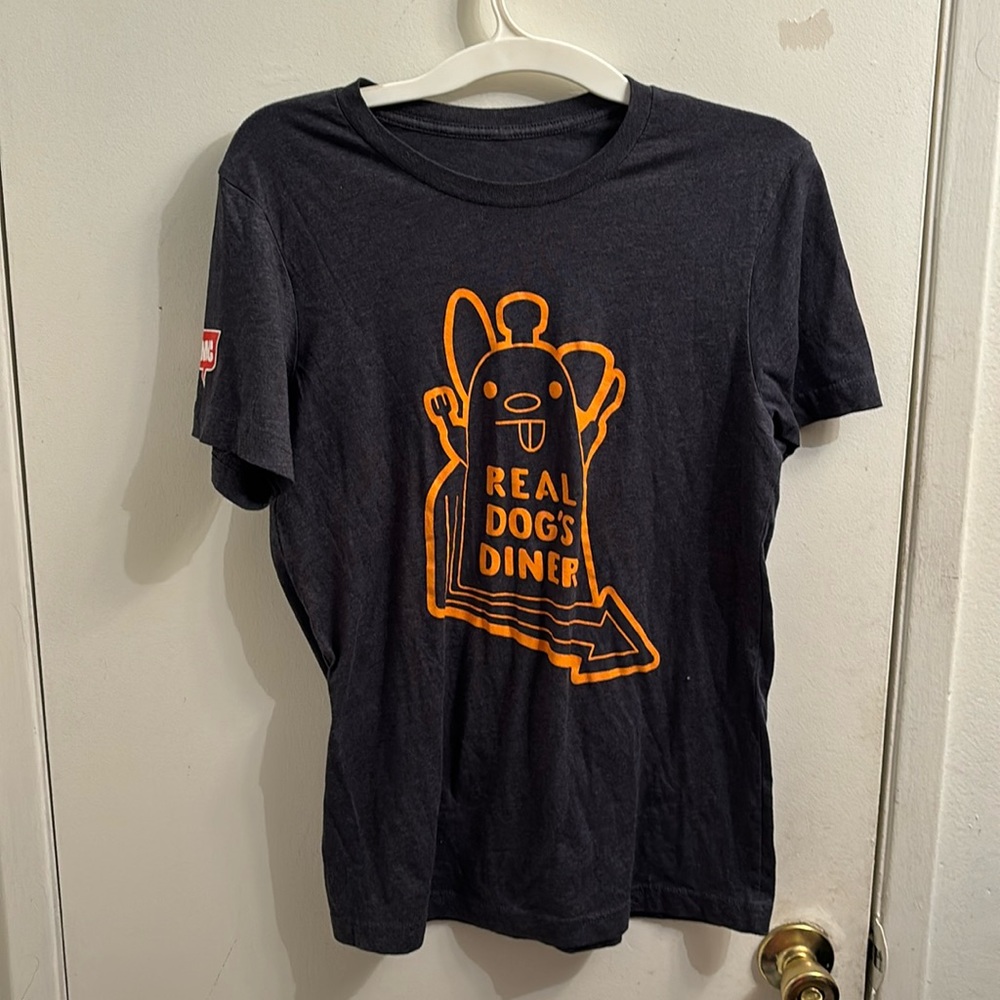 Netflix Atomic Promo T-shirt “Real Dog’s Diner”, large, gray